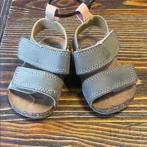 Kids Brown Velcro Sandals